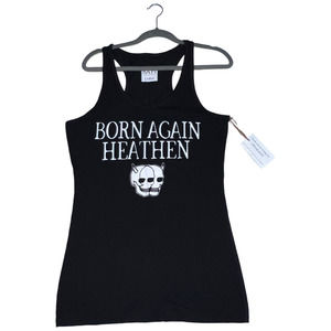 Black Graphic Tank Top